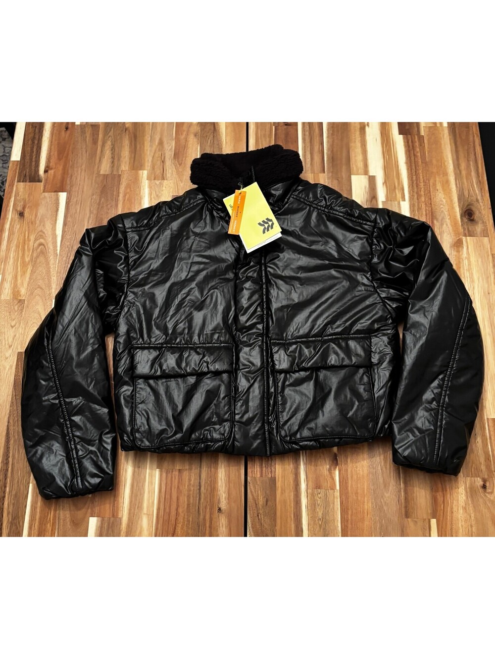 NWT All in Motion Black Midweight Puffer Jacket, Women’s M (32)
